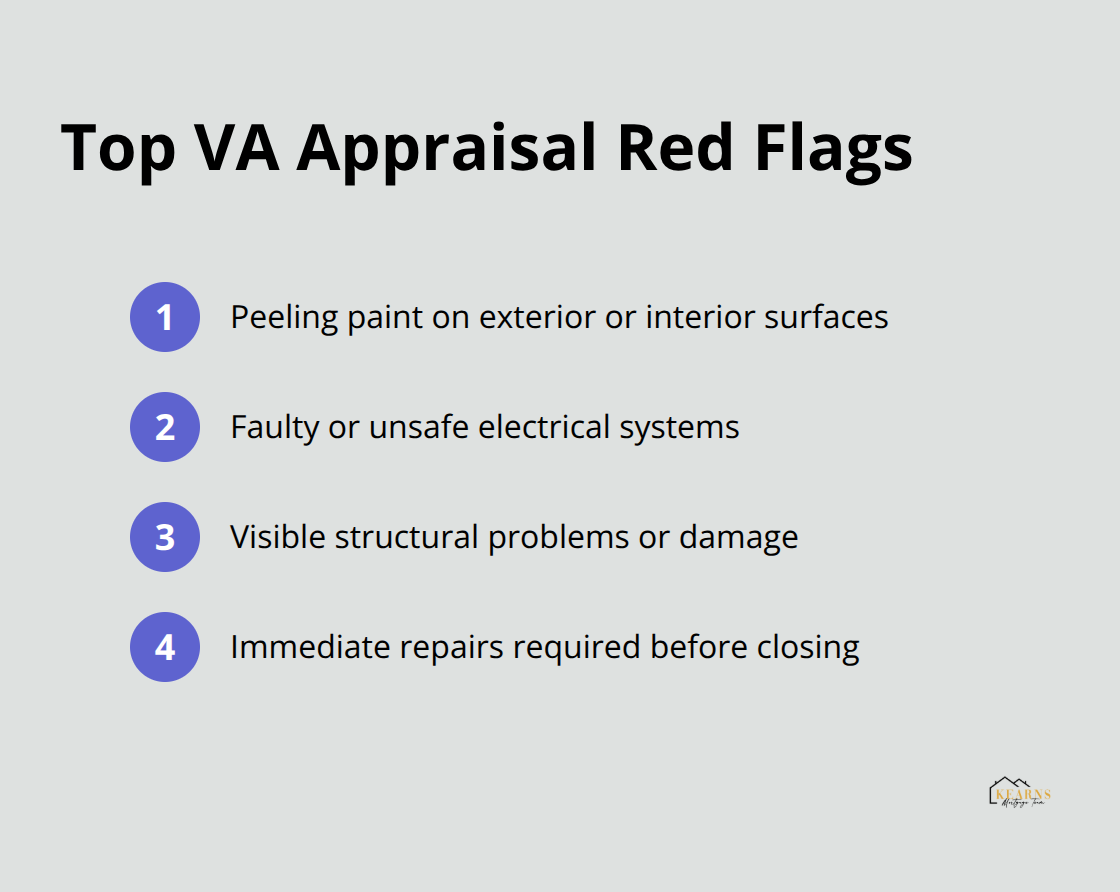 List of common issues that cause VA appraisal failures - how to get pre approved for a va loan
